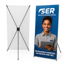 Tripé Porta Banner X Haste Pedestal 70 X 180cm Lona