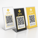 PLACA PIX, INSTA, WIFI EM ACRÍLICO