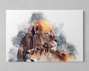 Quadro Decorativo  Leões  - Em Canvas