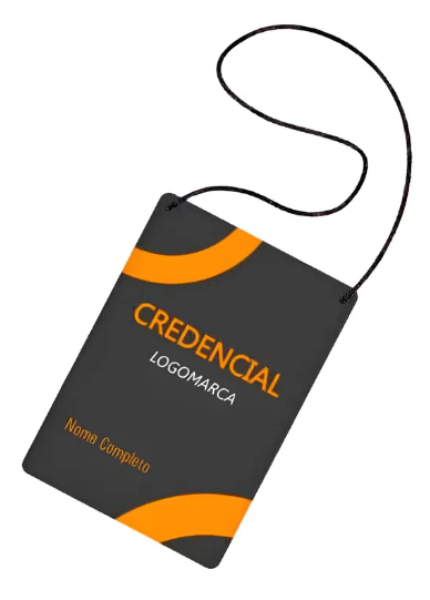 150 Crachás Credencial Papel Cartão 300g 10x14 Com Cordinha