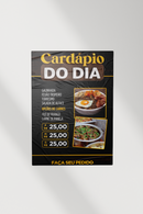 Cardápio  em Papel