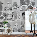 Lambe Lambes Recortes Arte Moderna Preto e Branco