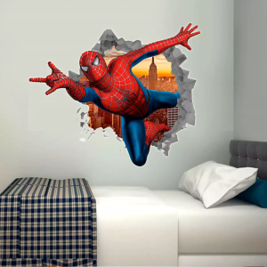 Adesivo de Buraco na Parede 3D Homem Aranha ADESIVO IMPRESSO     